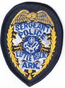 Little Rock Police Arkansas Sergeant breast patch (approx. 3.3x2.7 in.) - Picture 1 of 1