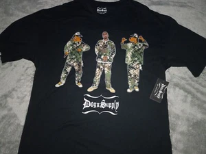 Dogg Supply by Snoop Dogg T-Shirt Size Lg Men's Black SS Tshirt Logo Crew Neck - Picture 1 of 4