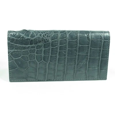 Nuovo portafoglio donna lungo bi-fold pochette bi-fold in vera pelle di cocco... - Immagine 1 di 4