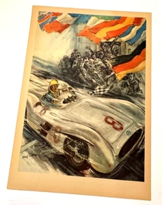 Striking 1955 Advertising Print "Mercedes-Benz" Victories for Progress * - Picture 1 of 3