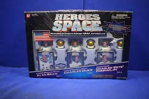 Figure vintage Bandai Heroes Of Space Bean, Duke, Conrad Jr in scatola - Foto 1 di 16