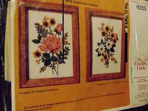 The Creative Circle  Roses And Daisies #0225 By Eugenia Parfionow  5" x 7" - Picture 1 of 2