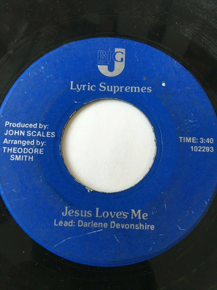 VERY RARE Gospel Deep Soul 45/ Lyric Supremes "Jesus Loves Me" Clean Hear Foto 1 de 1