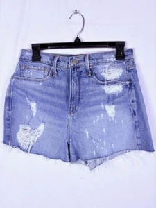 Good American Cut-Off Denim Jeans Shorts bombshell 6 28 blau Stretch - Bild 1 von 5
