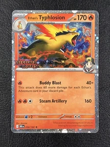 Ethan's Typhlosion 034/182 Destined Rivals Stamped Build & Battle Cosmo Holo - Picture 1 of 11