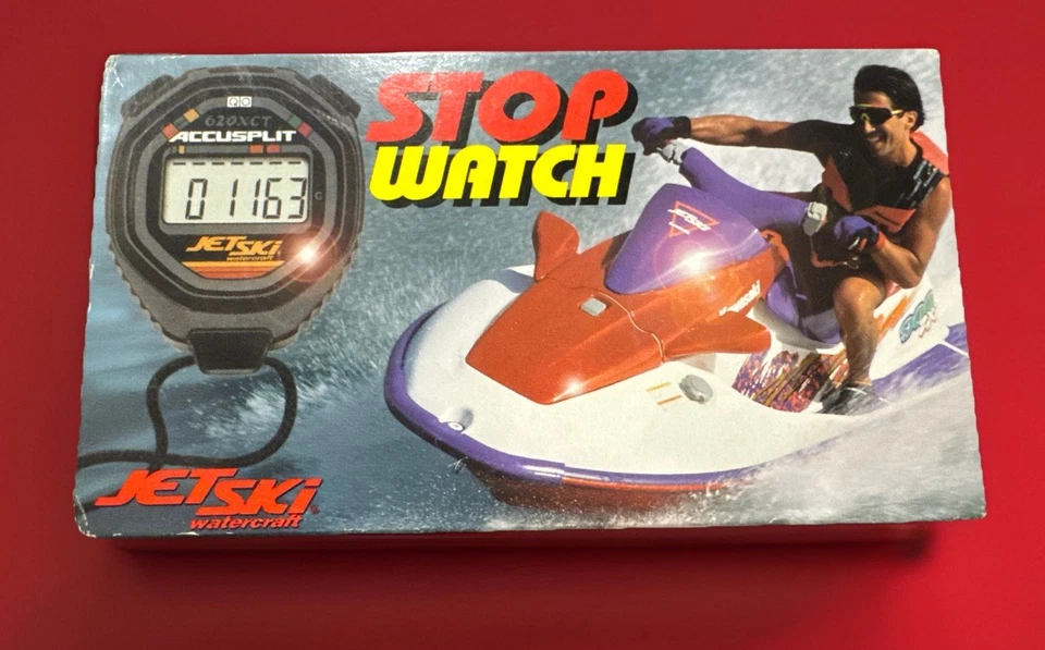 RARE! Action Sports StopWatch Jet Ski Wide World Of Watercraft VHS - Immagine 1 di 4