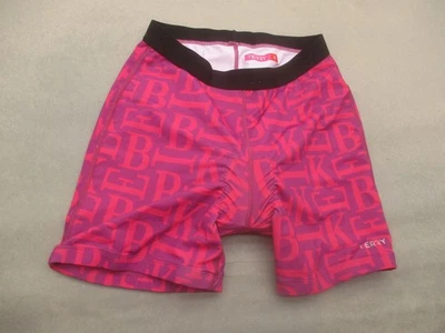 TERRY Size S Womens Pink Compression Inner Pad Elastic Waist Cycling Shorts 259 - Image 1 of 4