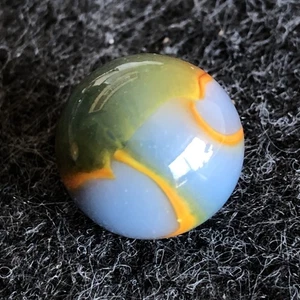 Peltier Rainbo Marble Translucent Peltier Marble Vintage Wet Mint 0.625” 5/8” - Picture 1 of 10