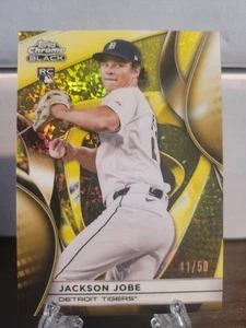 2025 Topps Cromo Nero Jackson Jobe Oro Mini-Diamante Rifrattore RC/50 - Foto 1 di 2