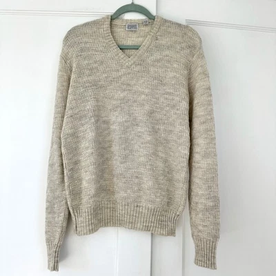 Suéter de Colección Gianfranco Ruffini Para Hombre Cuello en V Lana Mezcla de Alpaca Tejido Pequeño Foto 1 de 4