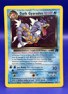 Pokemon Team Rocket Prerelease Dark Gyarados 8/82 Promo Holo Rare LP+ - Picture 1 of 13