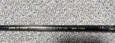 Fondo de caña de mosca Shakespeare Alpha XT grafito solo mitad - pesca excelente estado. Foto 1 de 3