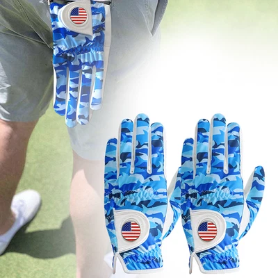 FINGER TEN Left Men's Golf Glove with Breathable Leather Ball 2