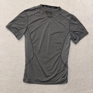 Nike Pro Combat Shirt Herren Small Grau Fitted Gym Workout Activewear Sport - Bild 1 von 8