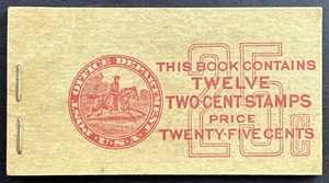 US 1927 Sc# BK80 (634d x 2 Panes of 6) Complete Booklet of 12 MNH Washington - Picture 1 of 2