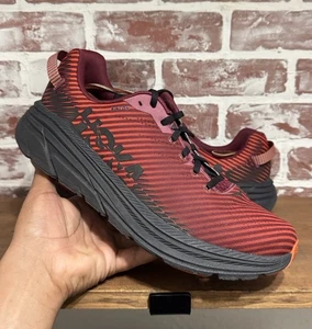Hoka One One Rincon 2 Running Shoes Men's Size 12.5 Red Black Sneaker 1110514 - Picture 1 of 12