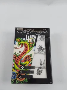 Ed Hardy 4 Crew Neck Tees T-shirt Men's Size Small - Picture 1 of 6