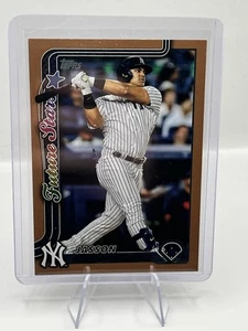 JASSON DOMINGUEZ 2025 Topps Series 2 GOLD PARALLEL #'d /2025 Yankees FUTURE STAR - Picture 1 of 2