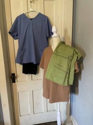 Lot Of 4 Scrubs, 3tops, 1 Bottom Size Large. Dickies,Infinity,Mandala - Image 1 of 3