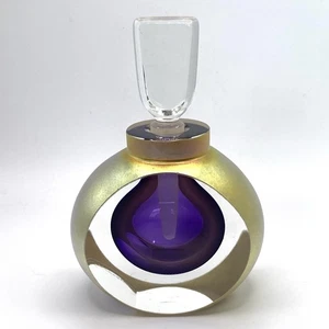 Steven Correia Kunstglas Parfum Flakon Flieder Lila & Irisierend Limitierte Auflage - Bild 1 von 13