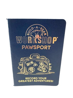 BUILD-A-BEAR WORKSHOP Build a Bear PAWSPORT Bear Passport Book, BAB 131206