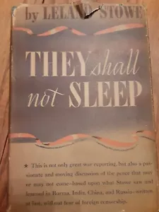 1944 They Shall Not Sleep von Leland Stowe Hardcover Buch Vintage WW2 - Bild 1 von 8