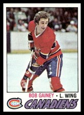 1977 Topps #129 Bob Gainey Montreal Canadiens  Hockey card