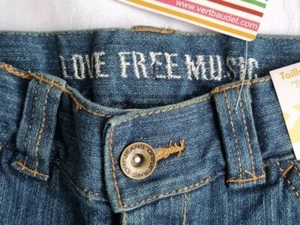 Vertbaudet Mädchenjeans Alter 6 neu mit Etikett blau Bootcut Back to School - Bild 1 von 9