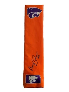 Avery Johnson + Dylan Edwards Signed Autograph SKLZ Endzone Pylon Kansas State - Picture 1 of 5