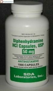 Major Diphenhyd 50mg Capsule 1000 ct