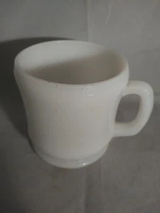 Vintage Hazel Atlas white milk glass Mug cup D handle - Picture 1 of 4