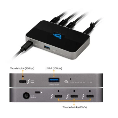 OWC Thunderbolt Hub 5-port, USB-C/TB3/TB4  OWCTB4HUB5P - Bild 1 von 4