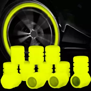 4pcs Luminous Auto Car Stem Cap Tire Valve Cap Stem Covers Accessories - Picture 1 of 7