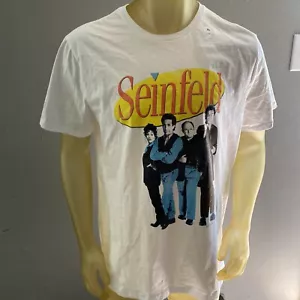 Seinfeld Television Series White Tee Shirt Men’s Size XL - Picture 1 of 3