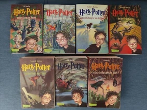 Harry Potter Alle Bücher Band 1-7 komplett Taschenbücher Büchersammlung - Bild 1 von 9