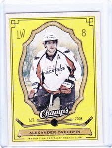 2009 2009-10 UPPER DECK CHAMP'S ALEX OVECHKIN YELLOW 96 WASHINGTON CAPITALS