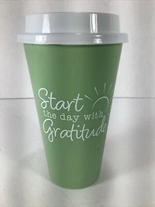 16oz~Motivational Travel Cup/Tumbler with lid~ Green - Picture 1 of 9