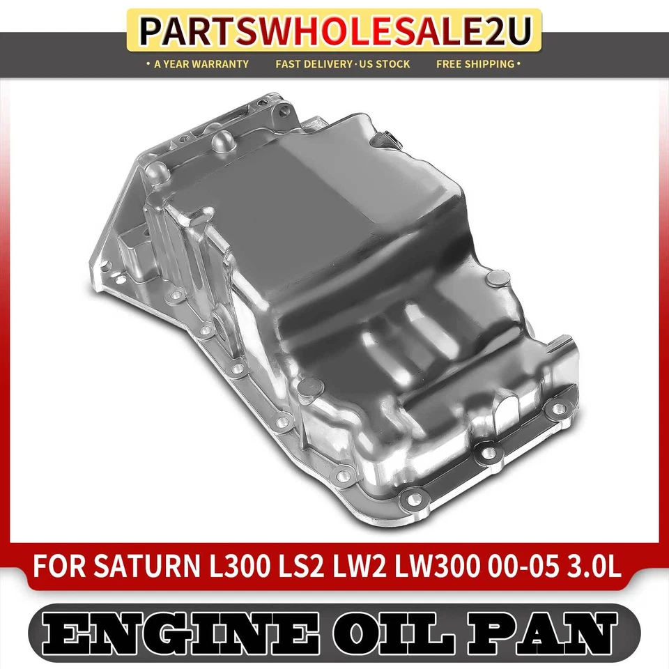 Engine Oil Pan Sump for Saturn L300 2001-2005 LW300 2001-2003 LS2 LW2 2000 3.0L - Image 1 of 4