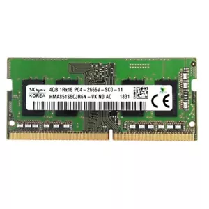 New Hynix 4GB DDR4 2666MHz PC4-21300 Notebook SODIMM Memory Ram HMA851S6CJR6N - Picture 1 of 5