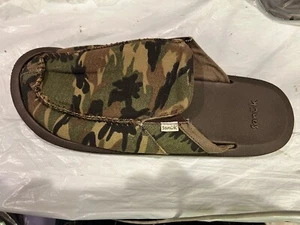 New Sanuk Men’s You Got My Back Camo Size 13 Slip On Woodland Camo Surfer Shoes - Picture 1 of 8