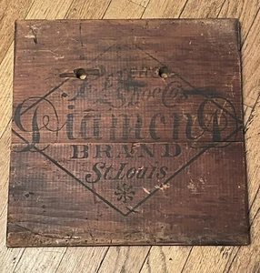 Antique Turn of Century Wood Sign Peters Shoe Co. Diamond Brand St. Louis - Picture 1 of 12
