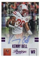 2015 Panini Prestige Extra Points Purple AUTO RC /100 Kenny Bell Buccaneers