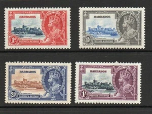 BARBADOS SG 241-4 GV 1935 SILVER JUBILEE M/M - Picture 1 of 2