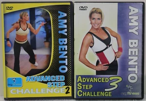 2 Amy Bento workout exercise fitness DVD lot advanced step challenge 2 3 - Imagen 1 de 4