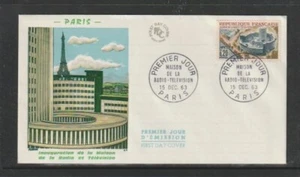France 1963 SG1630 FDC Opening of Radio-TV Centre, Paris. - Picture 1 of 1