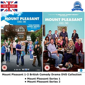 MOUNT PLEASANT Series 1-2 Complete Collection British Comedy Sealed Region 2 DVD - Picture 1 of 13