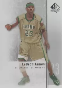 2011-12 UPPER DECK AUTHENTIC SP LEBRON JAMES IRISH ST VINCENT-ST MARY #2 CARD - Picture 1 of 5