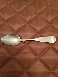 H. D. Adams Coin Silver Teaspoon~c. 1850~Lowell - Picture 1 of 7