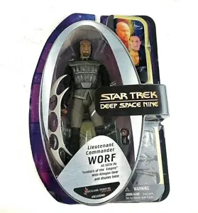 MUSICLAND EXCLUSIVE STDS9 LT COMMANDER WORF KLINGON STSR TREK FIGURE! s167 - Picture 1 of 2
