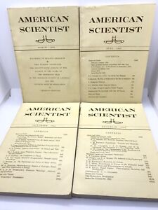 American Scientist Magazine Vol 50 [ 1962 ] 1-4 • Complete